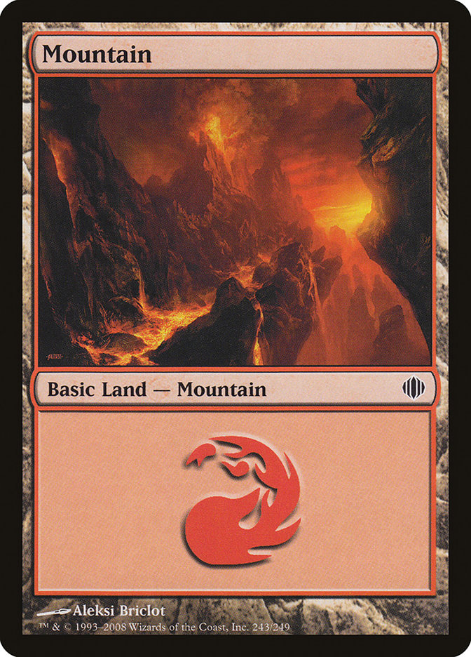 Mountain (243) [Shards of Alara] [Foil]