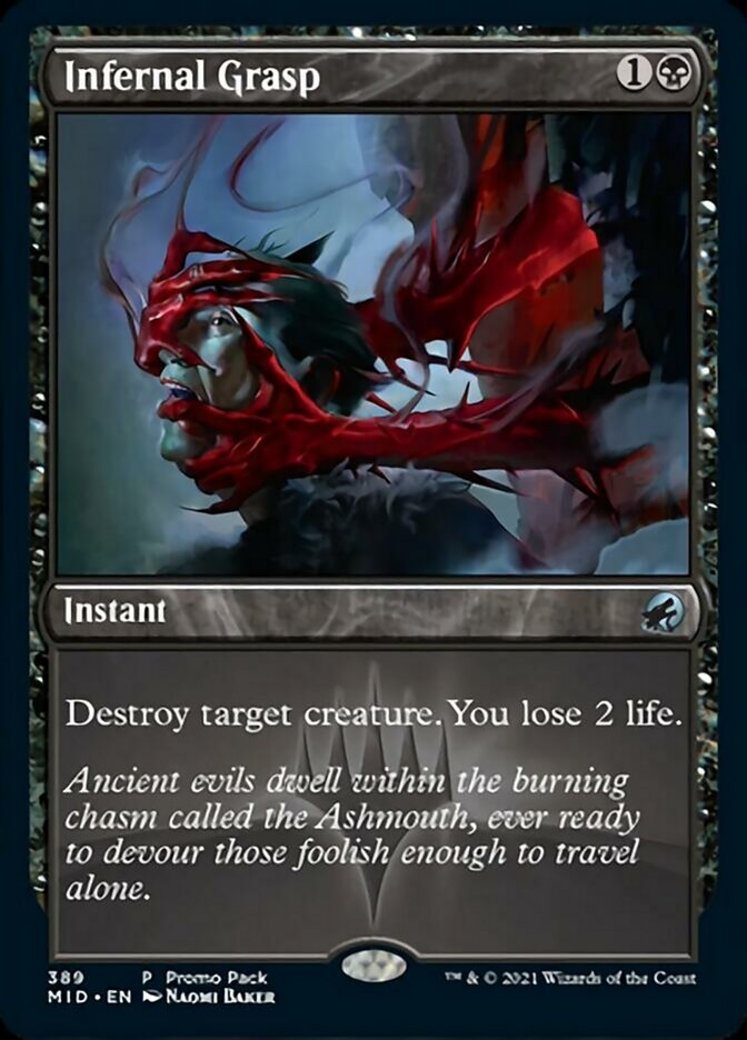 Infernal Grasp (Promo Pack) [Innistrad: Midnight Hunt Promos] [Foil]