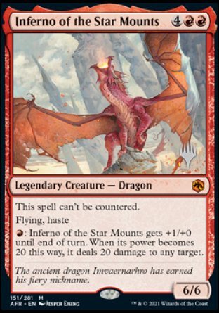 Inferno of the Star Mounts (Promo Pack) [Dungeons & Dragons: Adventures in the Forgotten Realms Promos] [Foil]