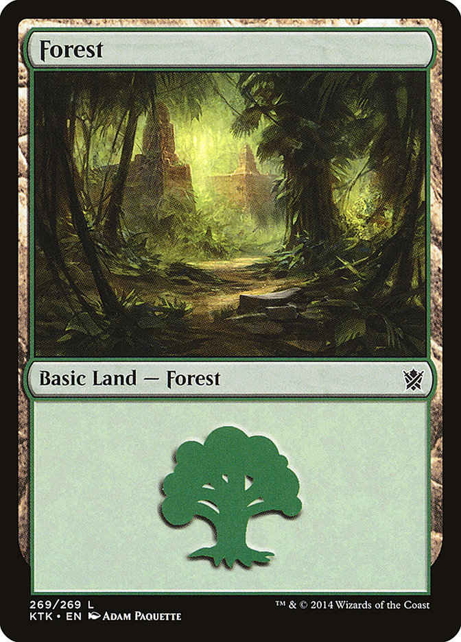 Forest (269) [Khans of Tarkir] [Foil]