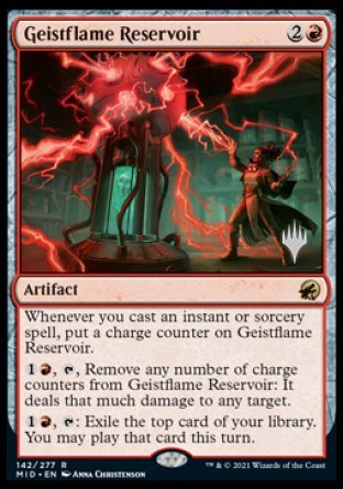 Geistflame Reservoir (Promo Pack) [Innistrad: Midnight Hunt Promos] [Foil]