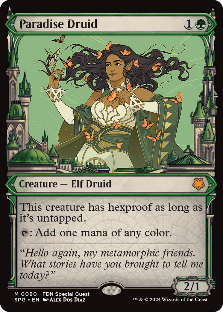 Paradise Druid (Showcase) [Foundations Special Guests] [Foil]