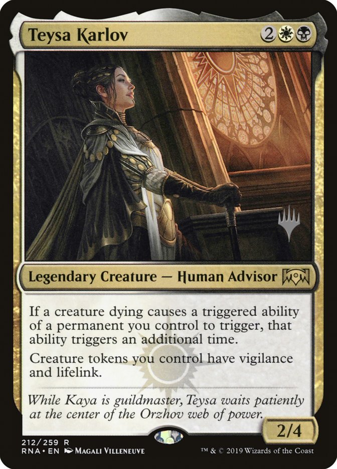 Teysa Karlov (Promo Pack) [Ravnica Allegiance Promos] [Foil]