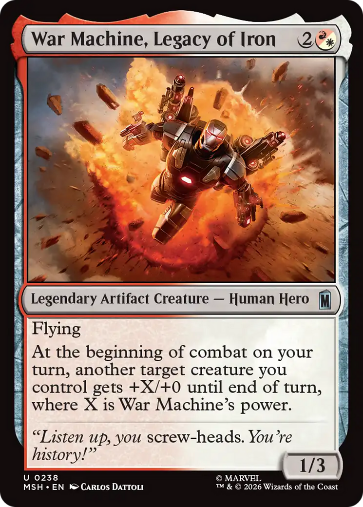 War Machine, James Rhodes [Marvel Super Heroes Commander]
