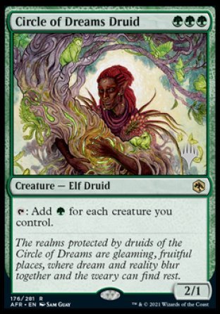 Circle of Dreams Druid (Promo Pack) [Dungeons & Dragons: Adventures in the Forgotten Realms Promos] [Foil]