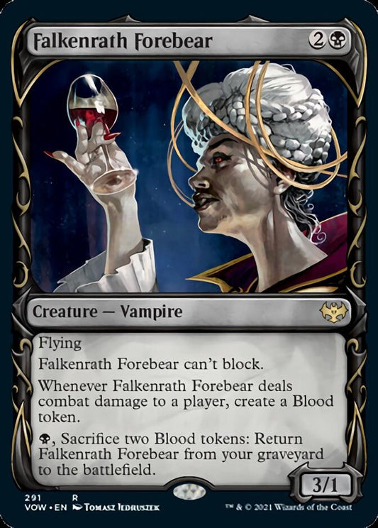 Falkenrath Forebear (Showcase Fang Frame) [Innistrad: Crimson Vow] [Foil]