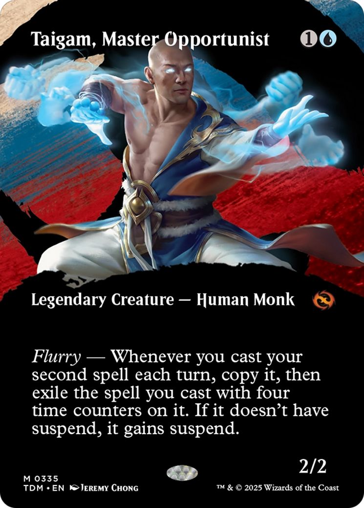 Taigam, Master Opportunist (Borderless) [Tarkir: Dragonstorm] [Foil]