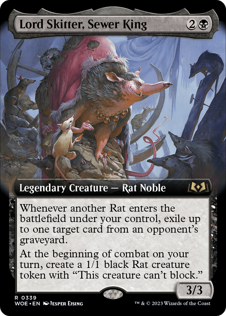 Lord Skitter, Sewer King (Extended Art) [Wilds of Eldraine] [Foil]