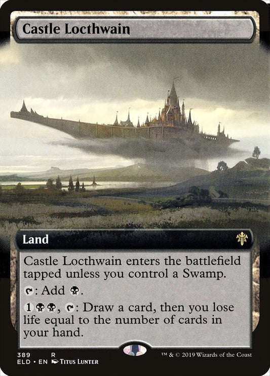 Castle Locthwain (Extended Art) [Throne of Eldraine] [Foil]