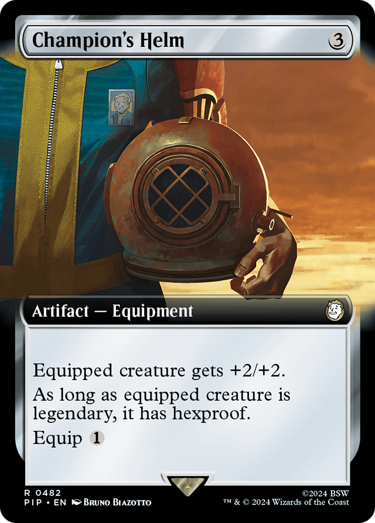 Champion's Helm (Extended Art) [Fallout] [Foil]