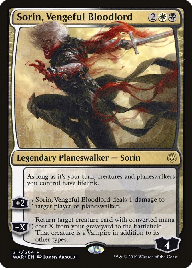 Sorin, Vengeful Bloodlord [War of the Spark] [Foil]