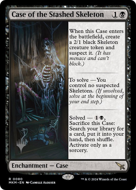 Case of the Stashed Skeleton (Promo Pack) [Murders at Karlov Manor Promos] [Foil]