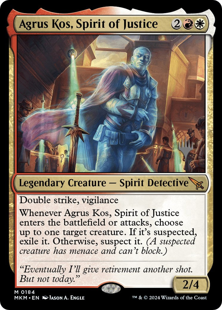 Agrus Kos, Spirit of Justice (Promo Pack) [Murders at Karlov Manor Promos] [Foil]