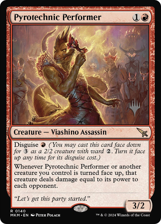 Pyrotechnic Performer (Promo Pack) [Murders at Karlov Manor Promos] [Foil]