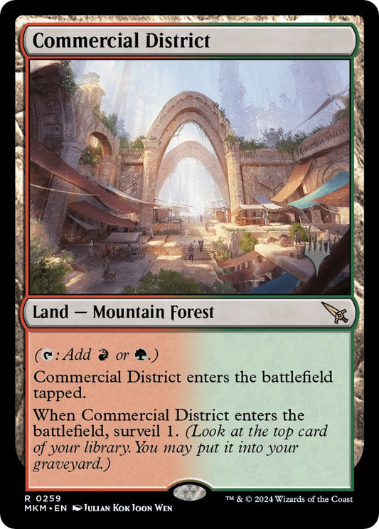 Commercial District (Promo Pack) [Murders at Karlov Manor Promos] [Foil]