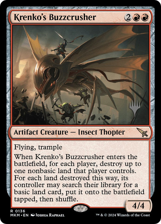 Krenko's Buzzcrusher (Promo Pack) [Murders at Karlov Manor Promos] [Foil]