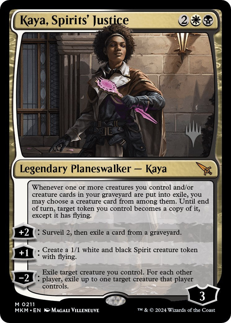 Kaya, Spirits' Justice (Promo Pack) [Murders at Karlov Manor Promos] [Foil]