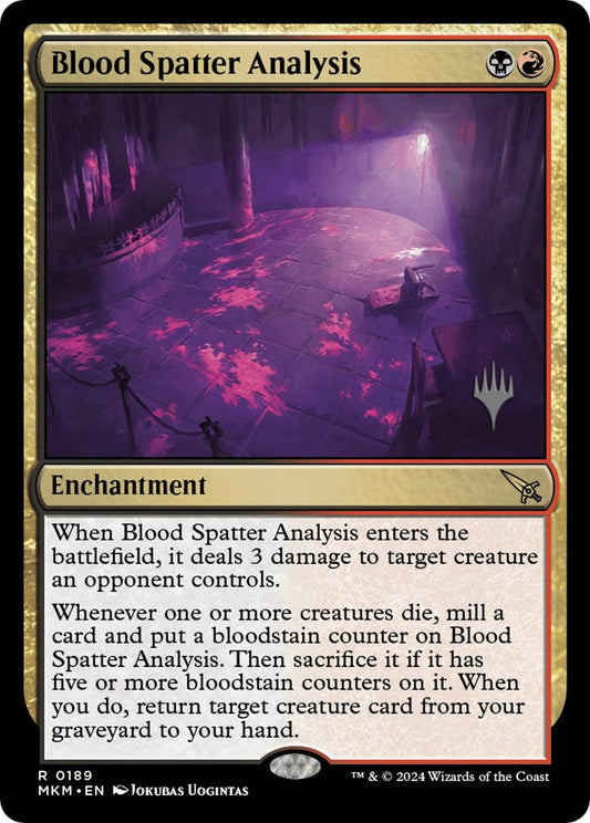 Blood Spatter Analysis (Promo Pack) [Murders at Karlov Manor Promos] [Foil]