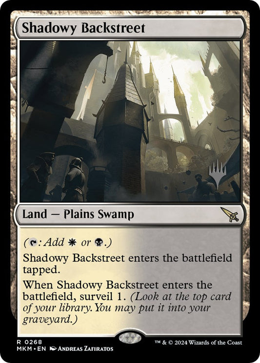 Shadowy Backstreet (Promo Pack) [Murders at Karlov Manor Promos] [Foil]