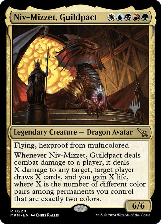 Niv-Mizzet, Guildpact (Promo Pack) [Murders at Karlov Manor Promos] [Foil]