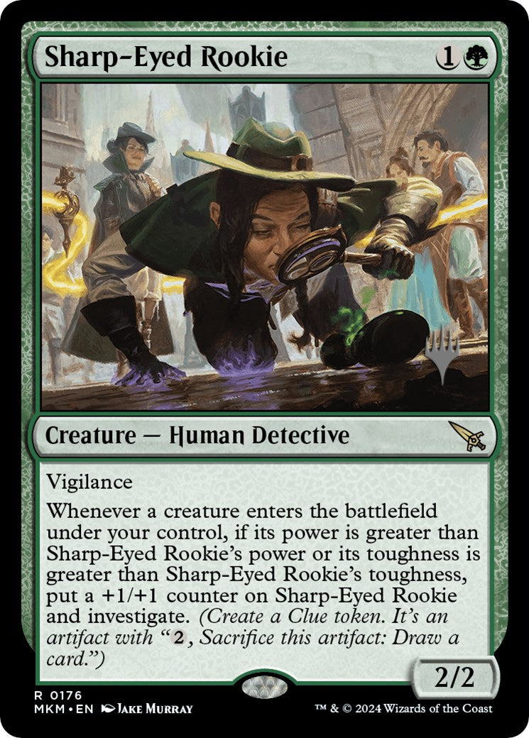Sharp-Eyed Rookie (Promo Pack) [Murders at Karlov Manor Promos] [Foil]