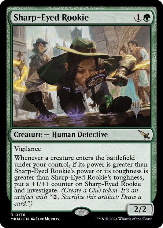 Sharp-Eyed Rookie (Promo Pack) [Murders at Karlov Manor Promos] [Foil]