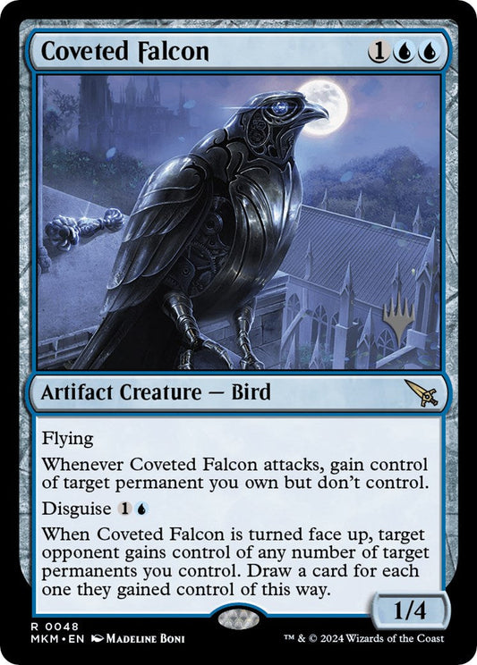 Coveted Falcon (Promo Pack) [Murders at Karlov Manor Promos] [Foil]