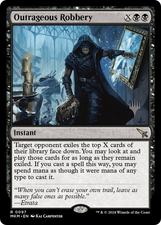 Outrageous Robbery (Promo Pack) [Murders at Karlov Manor Promos] [Foil]