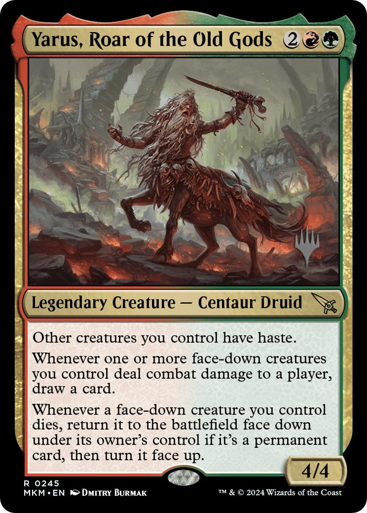 Yarus, Roar of the Old Gods (Promo Pack) [Murders at Karlov Manor Promos] [Foil]