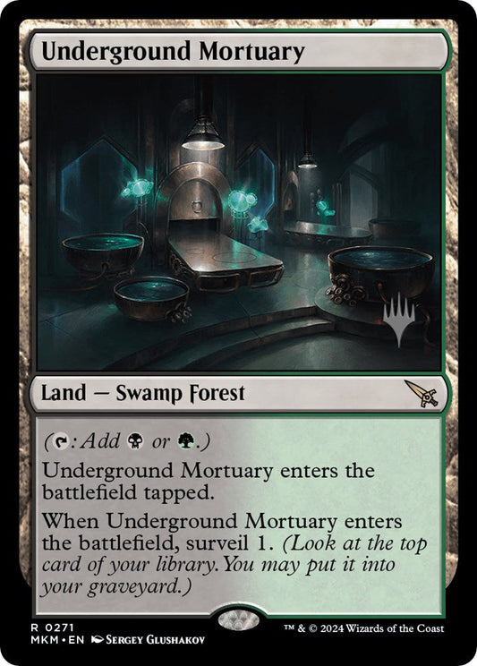 Underground Mortuary (Promo Pack) [Murders at Karlov Manor Promos] [Foil]
