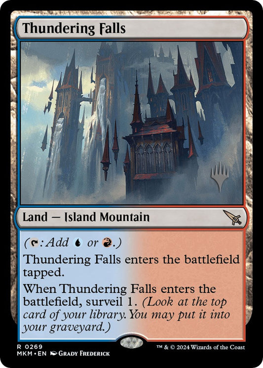 Thundering Falls (Promo Pack) [Murders at Karlov Manor Promos] [Foil]