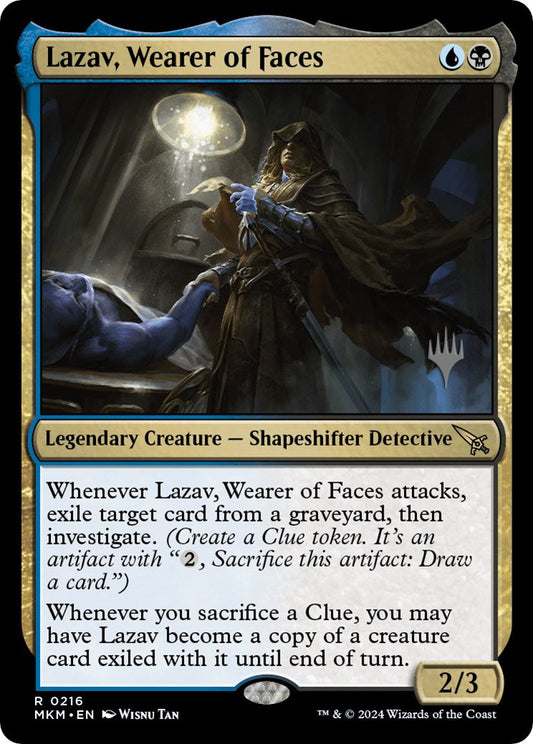 Lazav, Wearer of Faces (Promo Pack) [Murders at Karlov Manor Promos] [Foil]