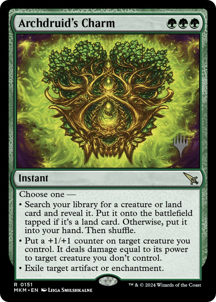 Archdruid's Charm (Promo Pack) [Murders at Karlov Manor Promos] [Foil]