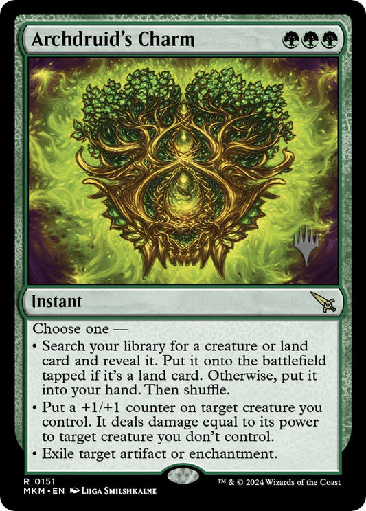 Archdruid's Charm (Promo Pack) [Murders at Karlov Manor Promos] [Foil]