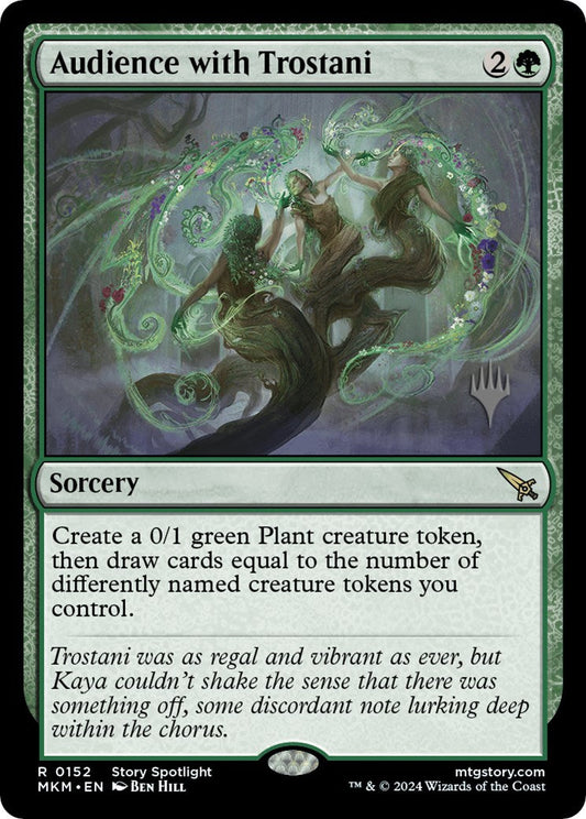 Audience with Trostani (Promo Pack) [Murders at Karlov Manor Promos] [Foil]