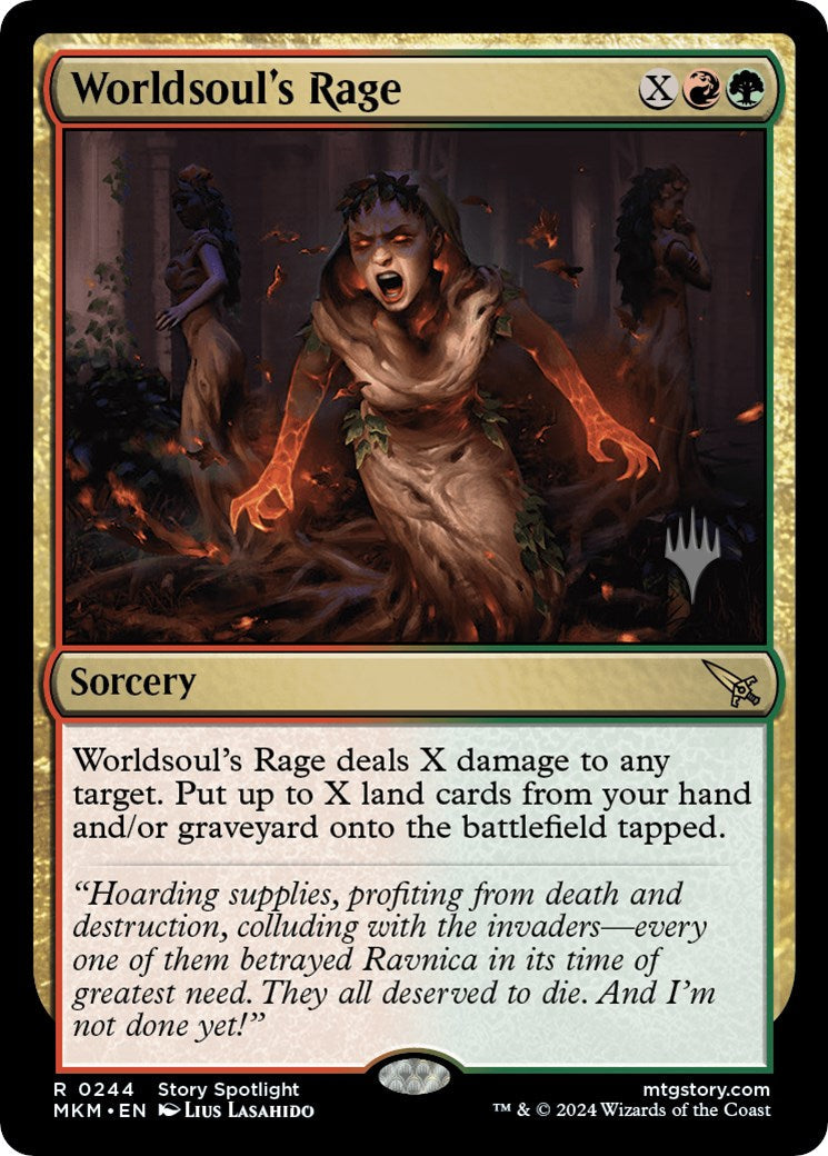 Worldsoul's Rage (Promo Pack) [Murders at Karlov Manor Promos] [Foil]