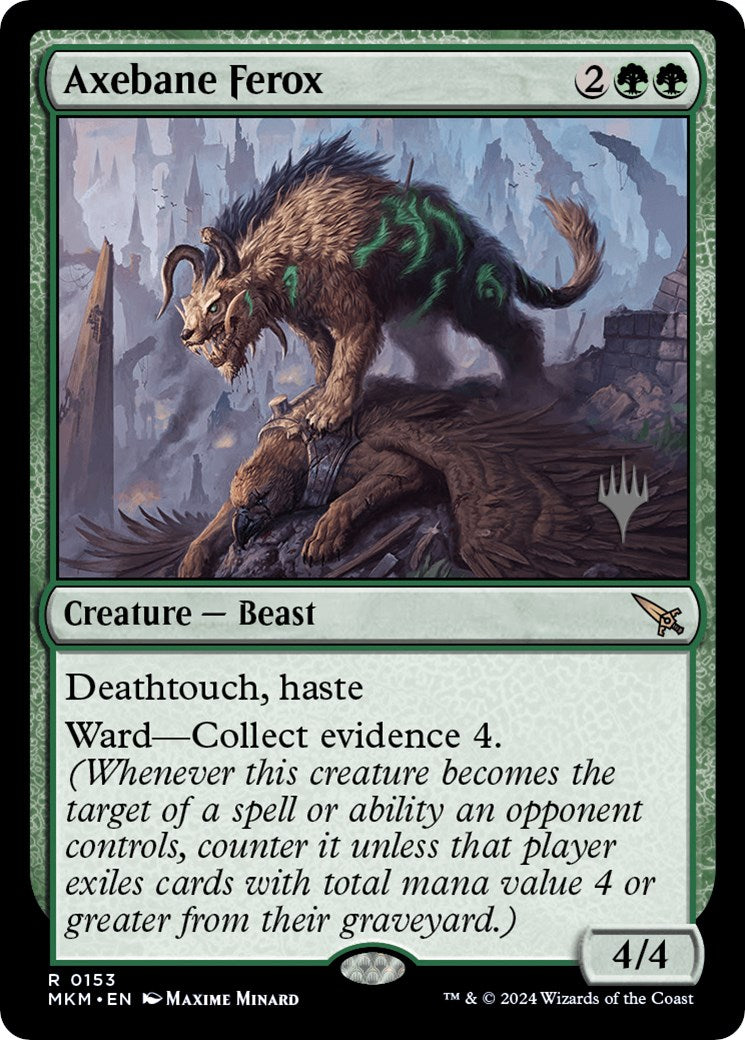 Axebane Ferox (Promo Pack) [Murders at Karlov Manor Promos] [Foil]