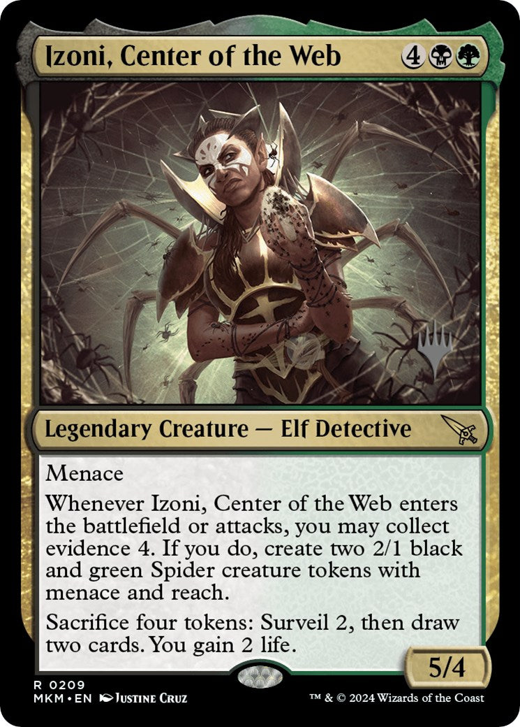Izoni, Center of the Web (Promo Pack) [Murders at Karlov Manor Promos] [Foil]