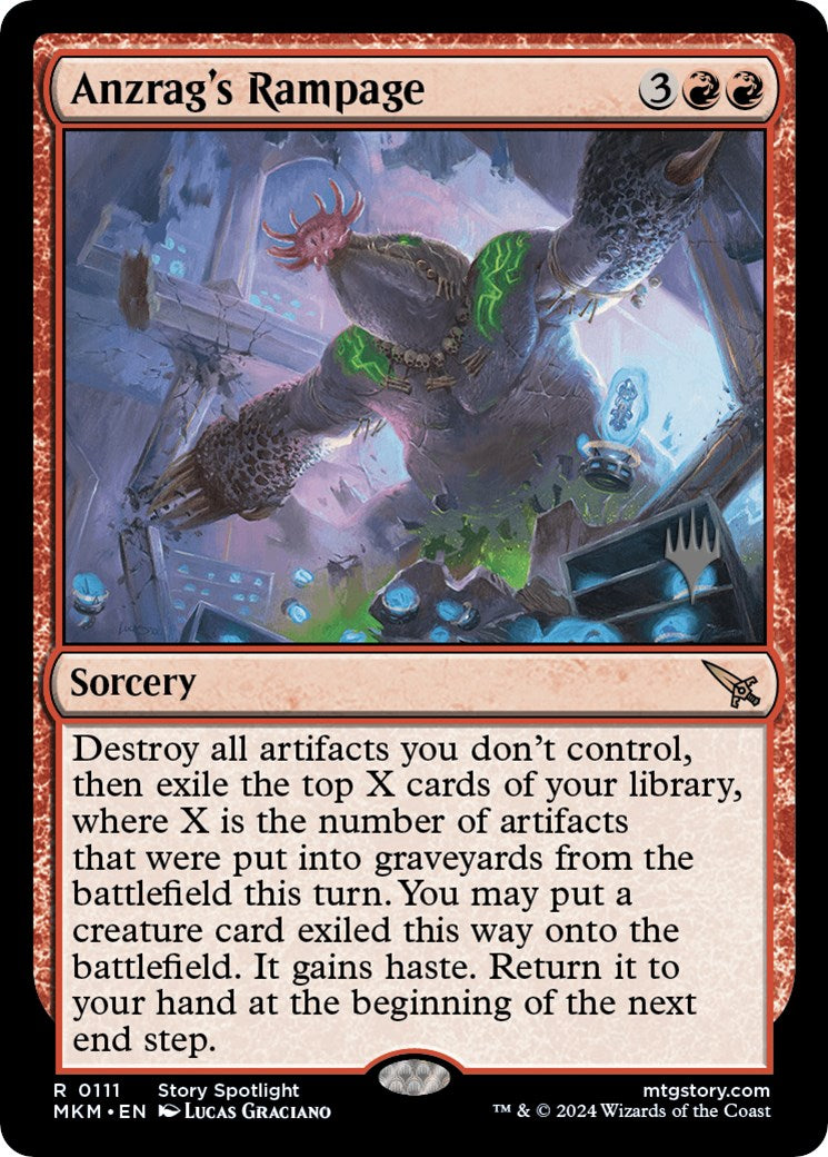 Anzrag's Rampage (Promo Pack) [Murders at Karlov Manor Promos] [Foil]