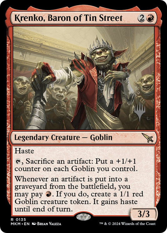Krenko, Baron of Tin Street (Promo Pack) [Murders at Karlov Manor Promos] [Foil]