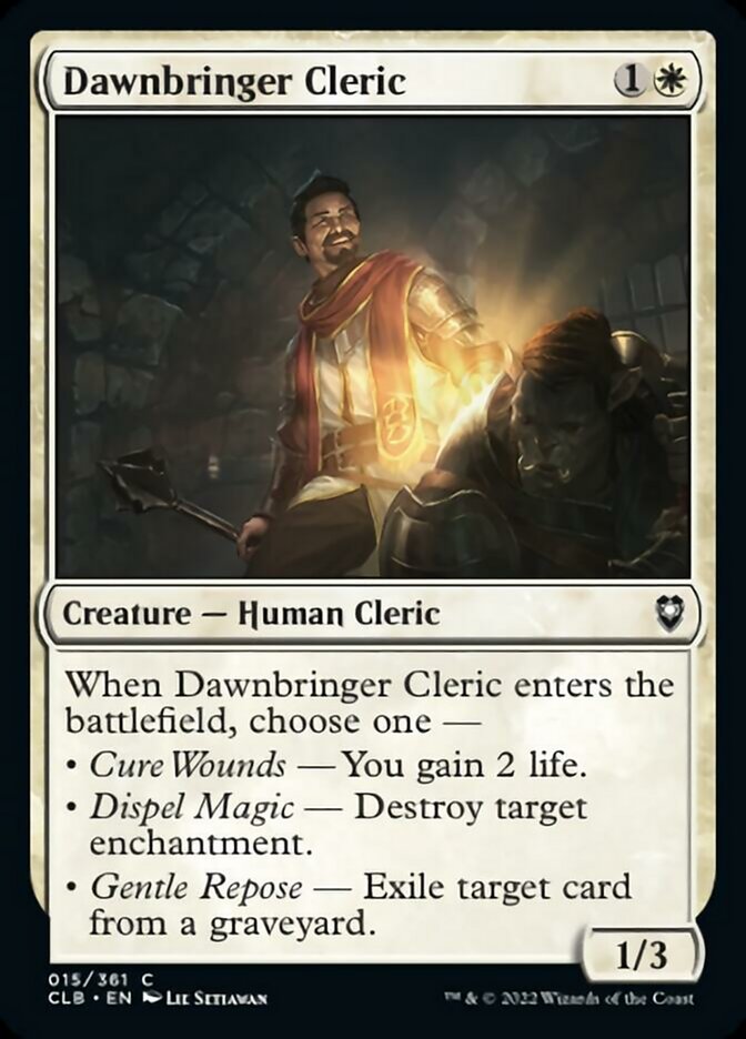 Dawnbringer Cleric [Commander Legends: Battle for Baldur's Gate] [Foil]