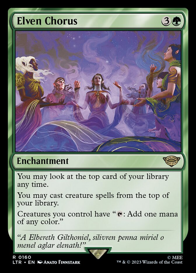 Elven Chorus [The Lord of the Rings: Tales of Middle-Earth] [Foil]