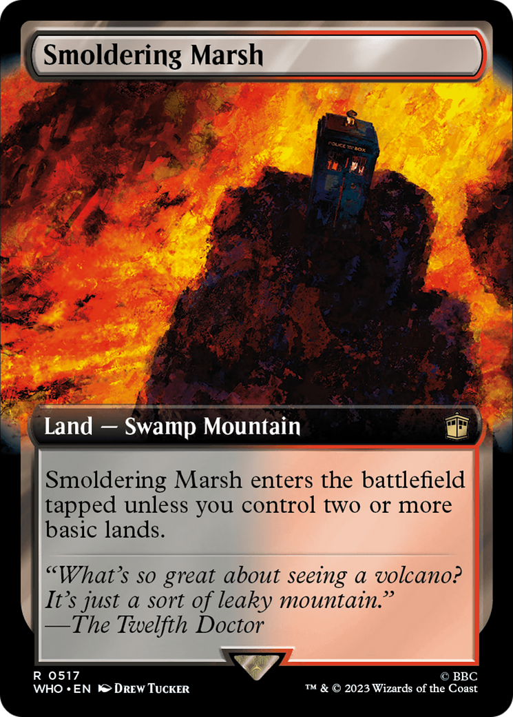 Smoldering Marsh (Extended Art) [Doctor Who] [Foil]