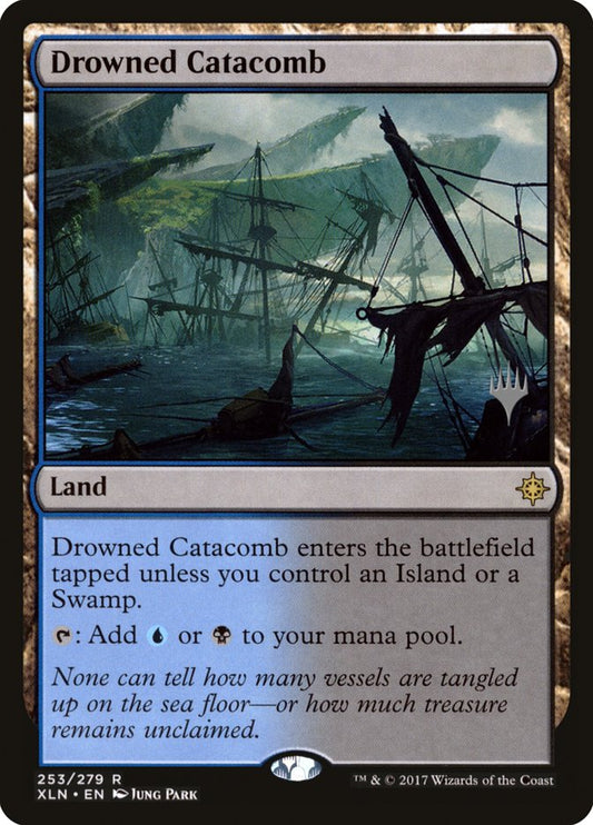 Drowned Catacomb (Promo Pack) [Ixalan Promos] [Foil]