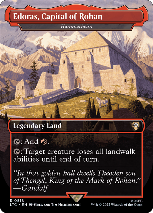 Edoras, Capital of Rohan - Hammerheim (Borderless) [The Lord of the Rings: Tales of Middle-Earth Commander] [Foil]