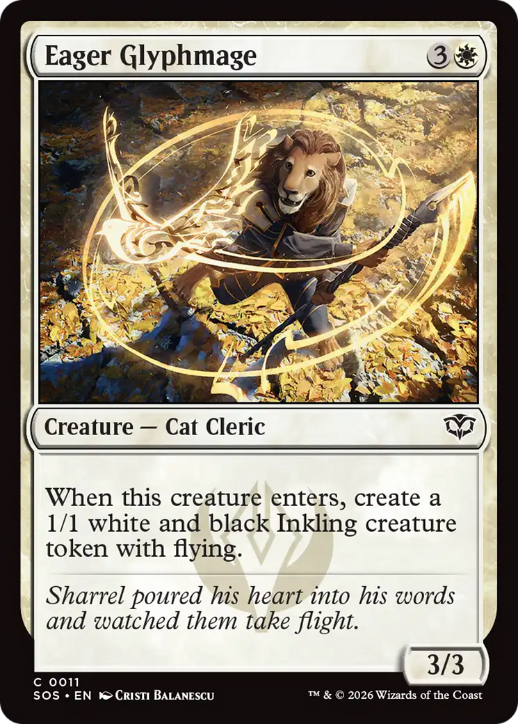 Eager Glyphmage [Secrets of Strixhaven] [Foil]
