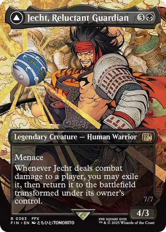 Jecht, Reluctant Guardian // Braska's Final Aeon (Borderless) [FINAL FANTASY] [Foil]