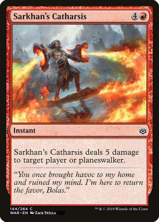Sarkhan's Catharsis [War of the Spark] [Foil]