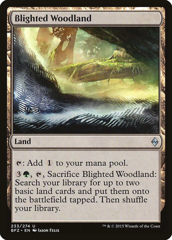 Blighted Woodland [Battle for Zendikar] [Foil]