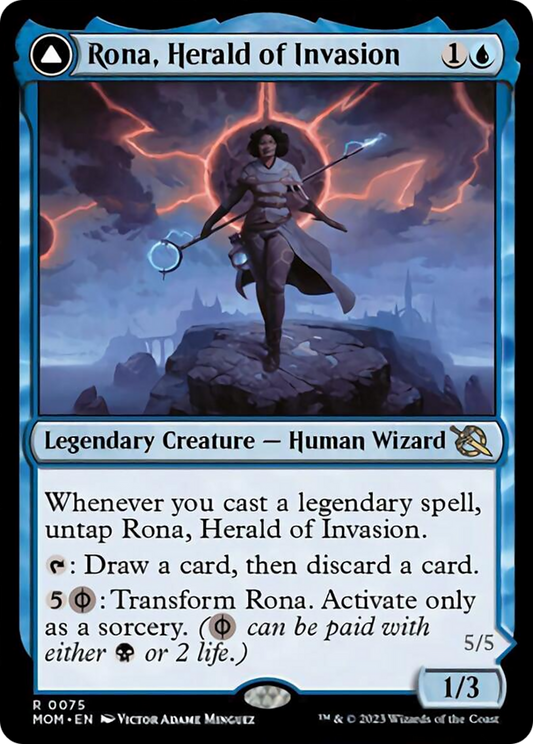 Rona, Herald of Invasion // Rona, Tolarian Obliterator [March of the Machine] [Foil]